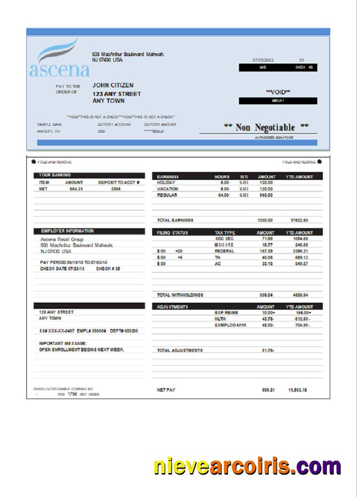 USA retail company employee sheet